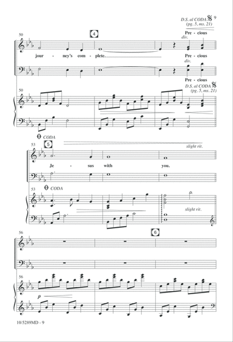 Take the Name of Jesus with You 4-Part scores gallery preview page 9