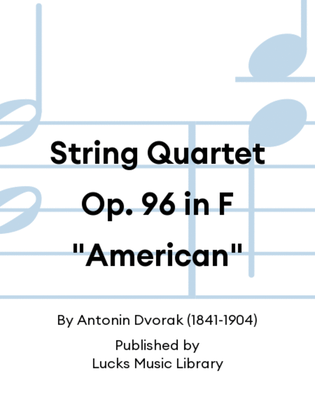 Book cover for String Quartet Op. 96 in F "American"