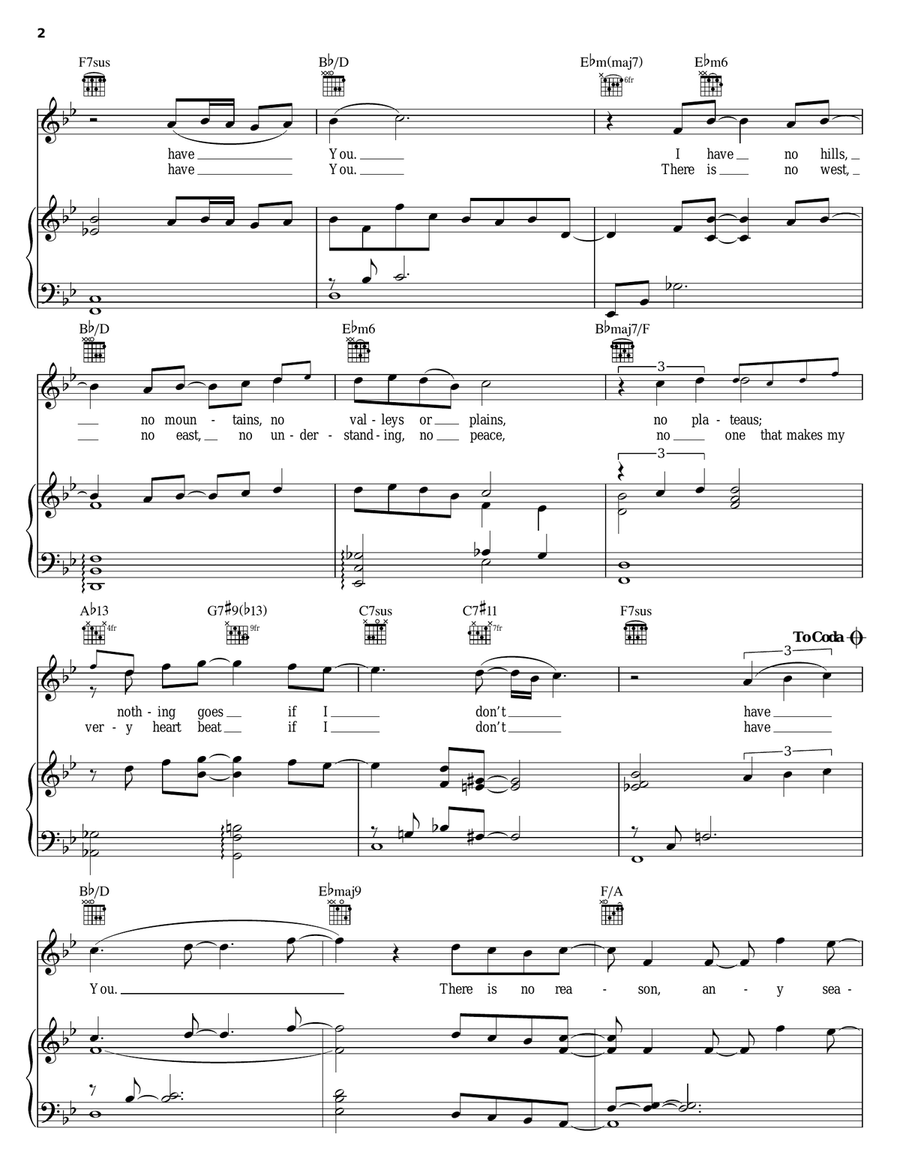Nothing Without You Nothing Without You Piano, Vocal, Guitar scores gallery preview page 2