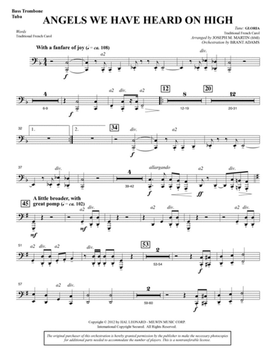 Carols for Choir and Congregation - Bass Trombone/Tuba