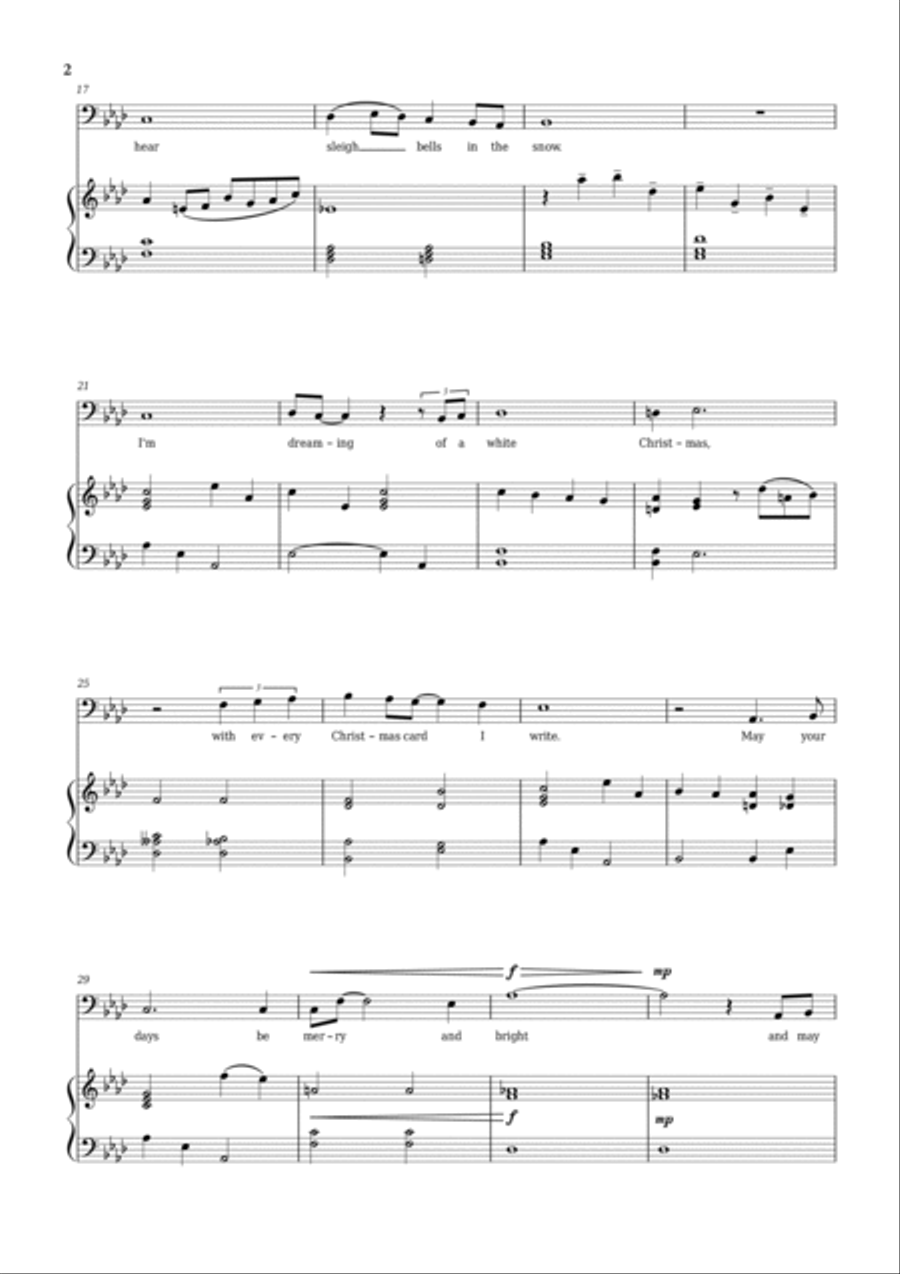 White Christmas Voice scores gallery preview page 2