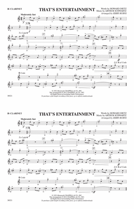 That's Entertainment: 1st B-flat Clarinet