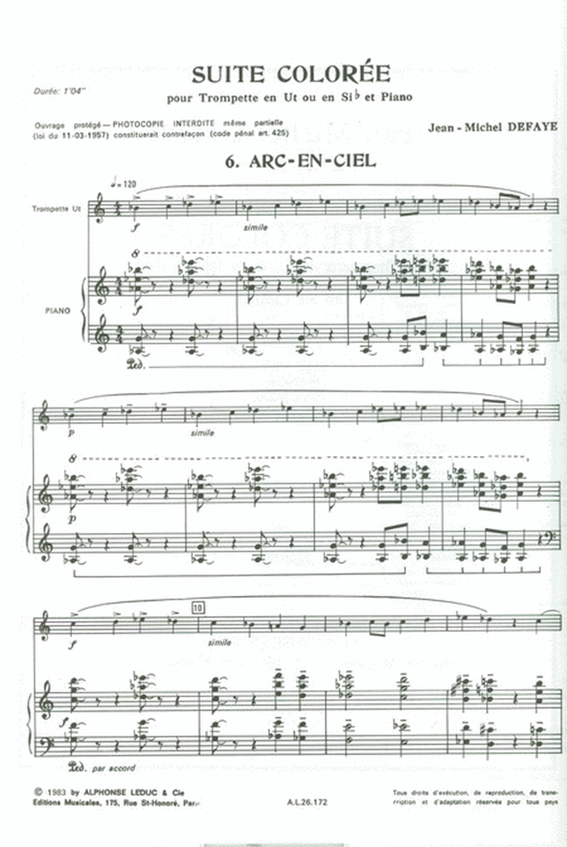Arc-en-ciel (trumpet & Piano)