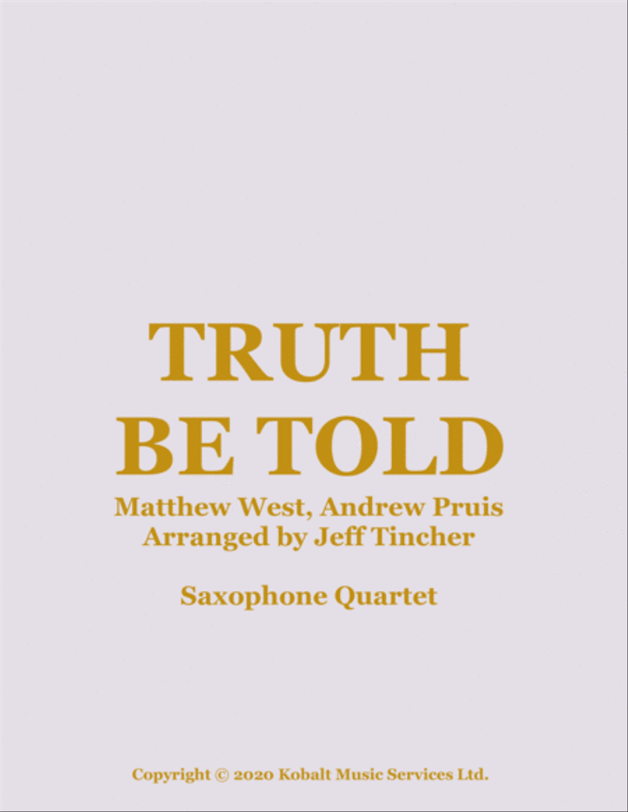 Truth Be Told Woodwind Quartet scores gallery preview page 1