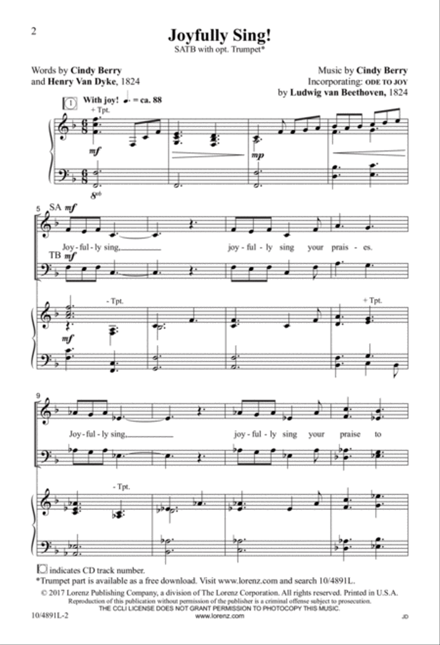 Joyfully Sing! 4-Part scores gallery preview page 2