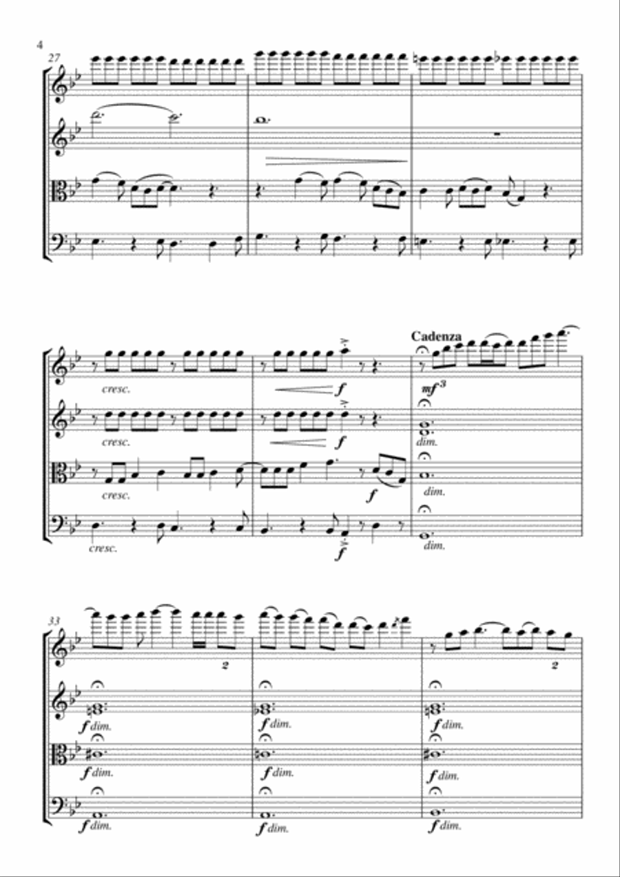 Feeling Good String Quartet scores gallery preview page 4