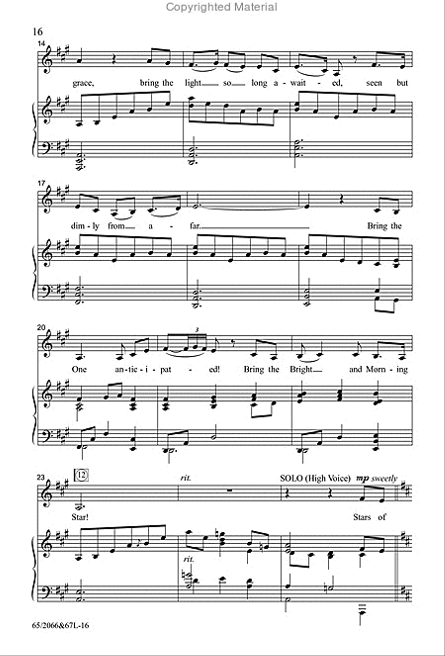 Stars of Glory - SATB with Performance CD 4-Part scores gallery preview page 6