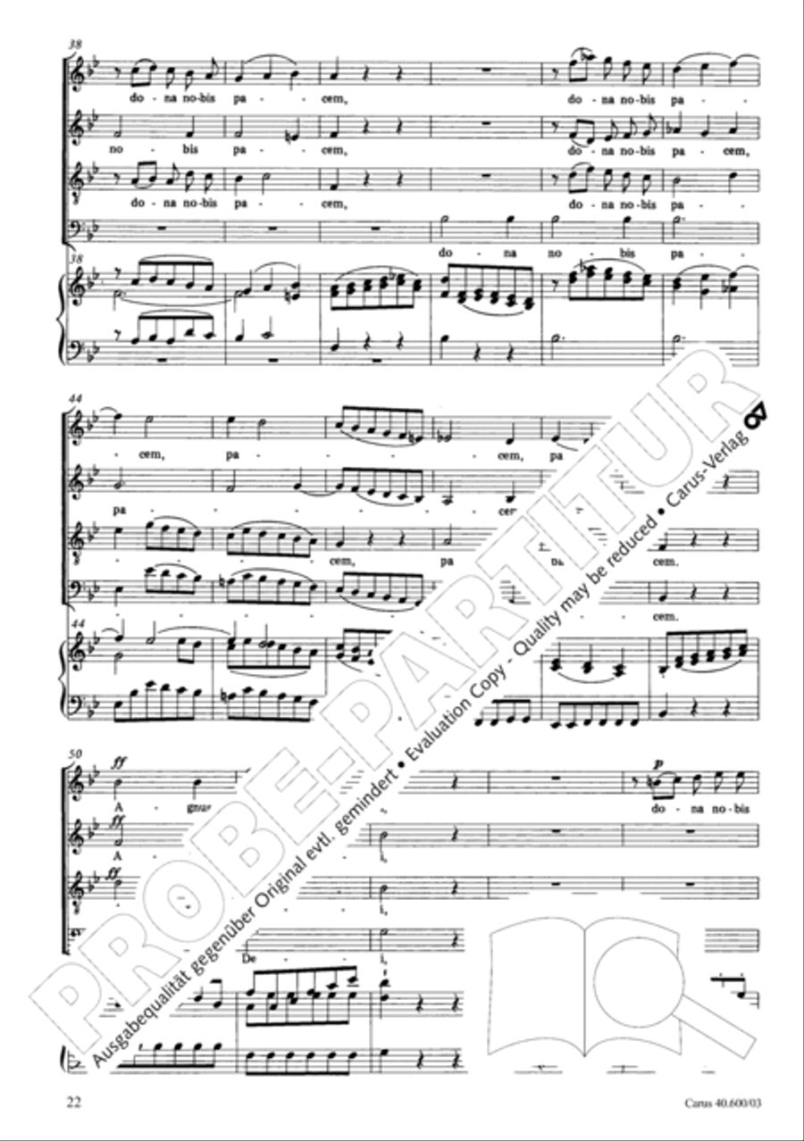 Missa brevis Sti. Joannis de Deo (Kleine Orgelsolomesse) 4-Part scores gallery preview page 27