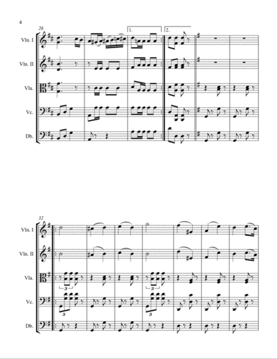 Look Out Quick-Step Look Out Quick-Step String Orchestra scores gallery preview page 4