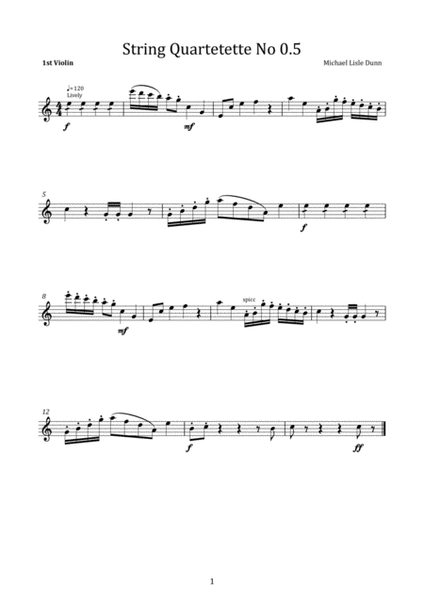 String Quartetette No. 0.5 image number null