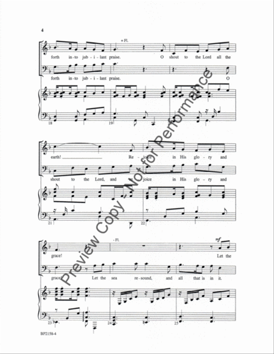 O Sing to the Lord a New Song! 4-Part scores gallery preview page 4