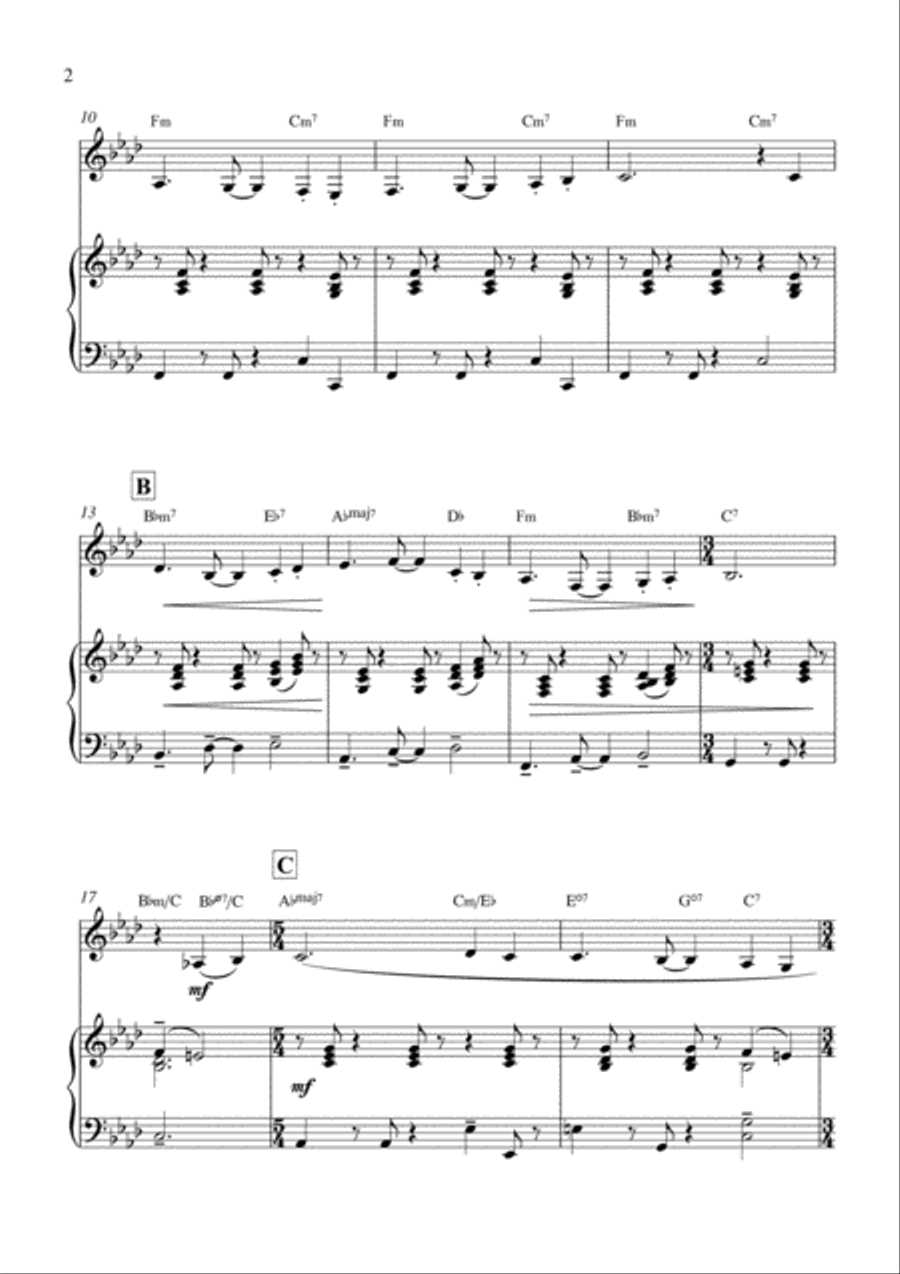 God Rest Ye Jazzy Gentlemen - Tenor Sax and Piano Tenor Saxophone scores gallery preview page 3