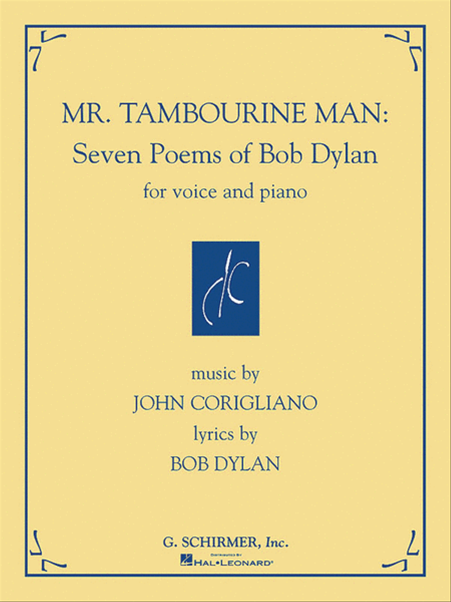Mr. Tambourine Man: Seven Poems of Bob Dylan Piano, Vocal scores gallery preview page 1