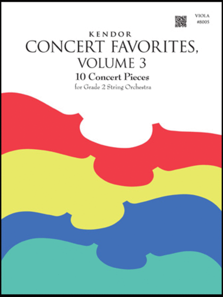 Kendor Concert Favorites, Volume 3 - Viola
