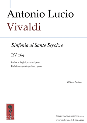 Book cover for Vivaldi – Sinfonia al Santo Sepolcro RV 169