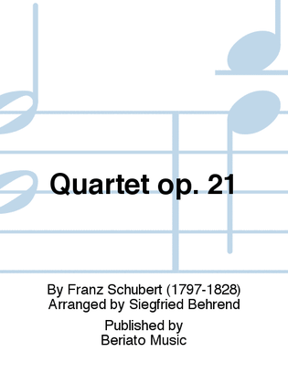 Book cover for Quartet op. 21