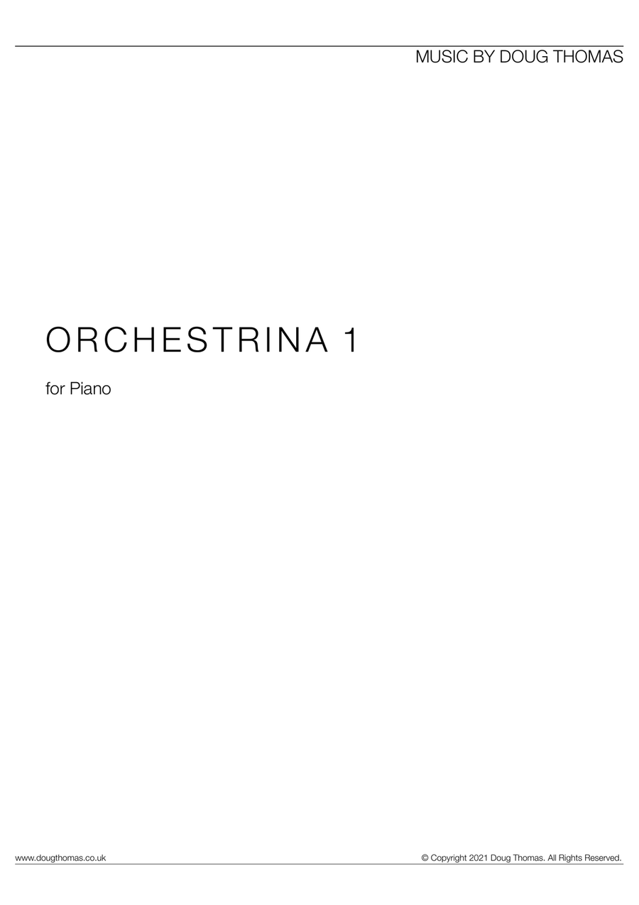 Orchestrina 1 Orchestrina 1 Piano Solo scores gallery preview page 1