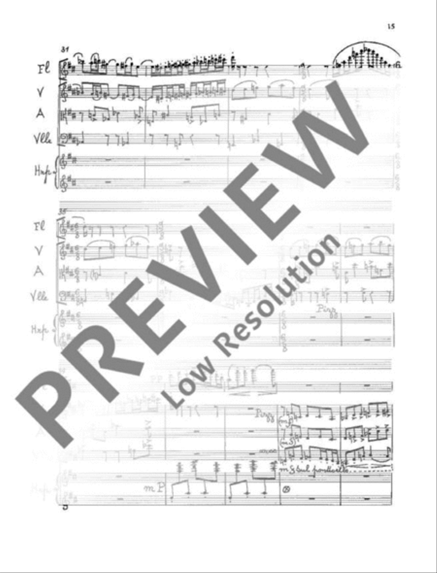 Quintet No. 2 Flute scores gallery preview page 16