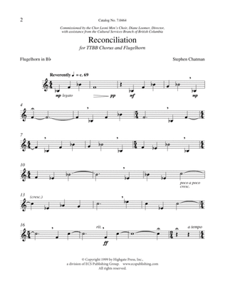 Reconciliation (Downloadable Flugelhorn Part)