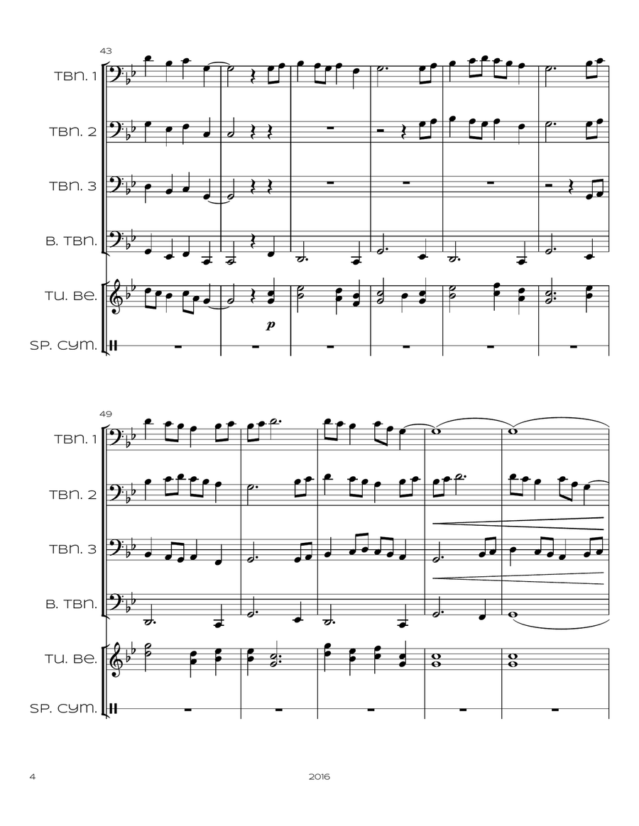 Symbols of Deception Trombone Solo scores gallery preview page 5
