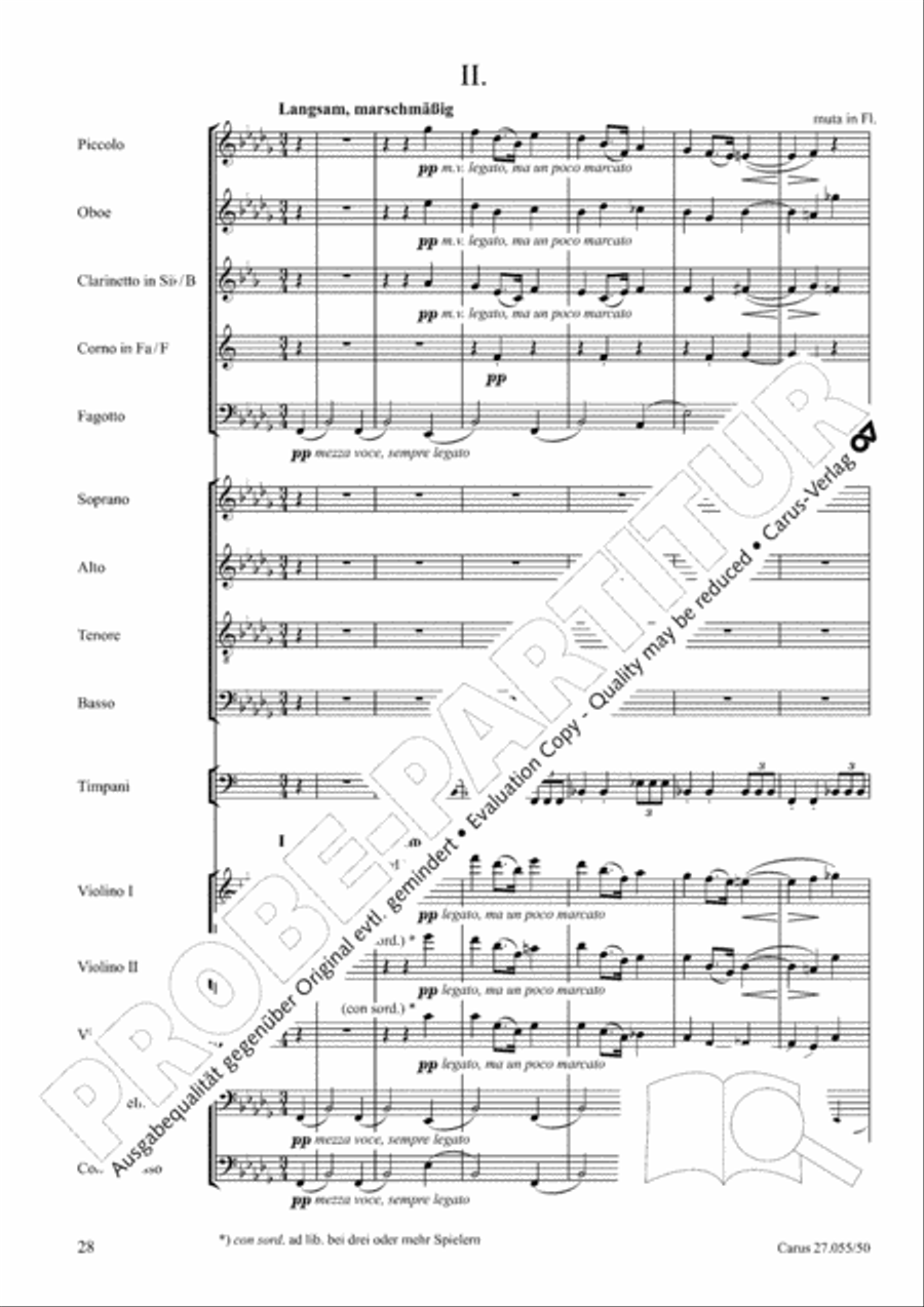 Ein Deutsches Requiem (German Requiem) 4-Part scores gallery preview page 35