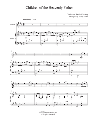 Children of the Heavenly Father (Violin-Piano)
