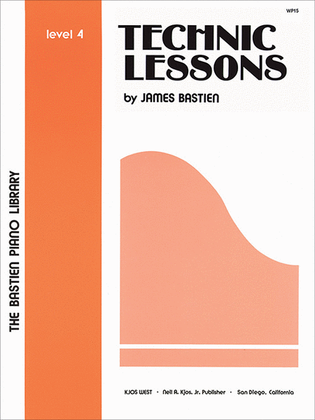 Book cover for Technic Lessons, Level 4