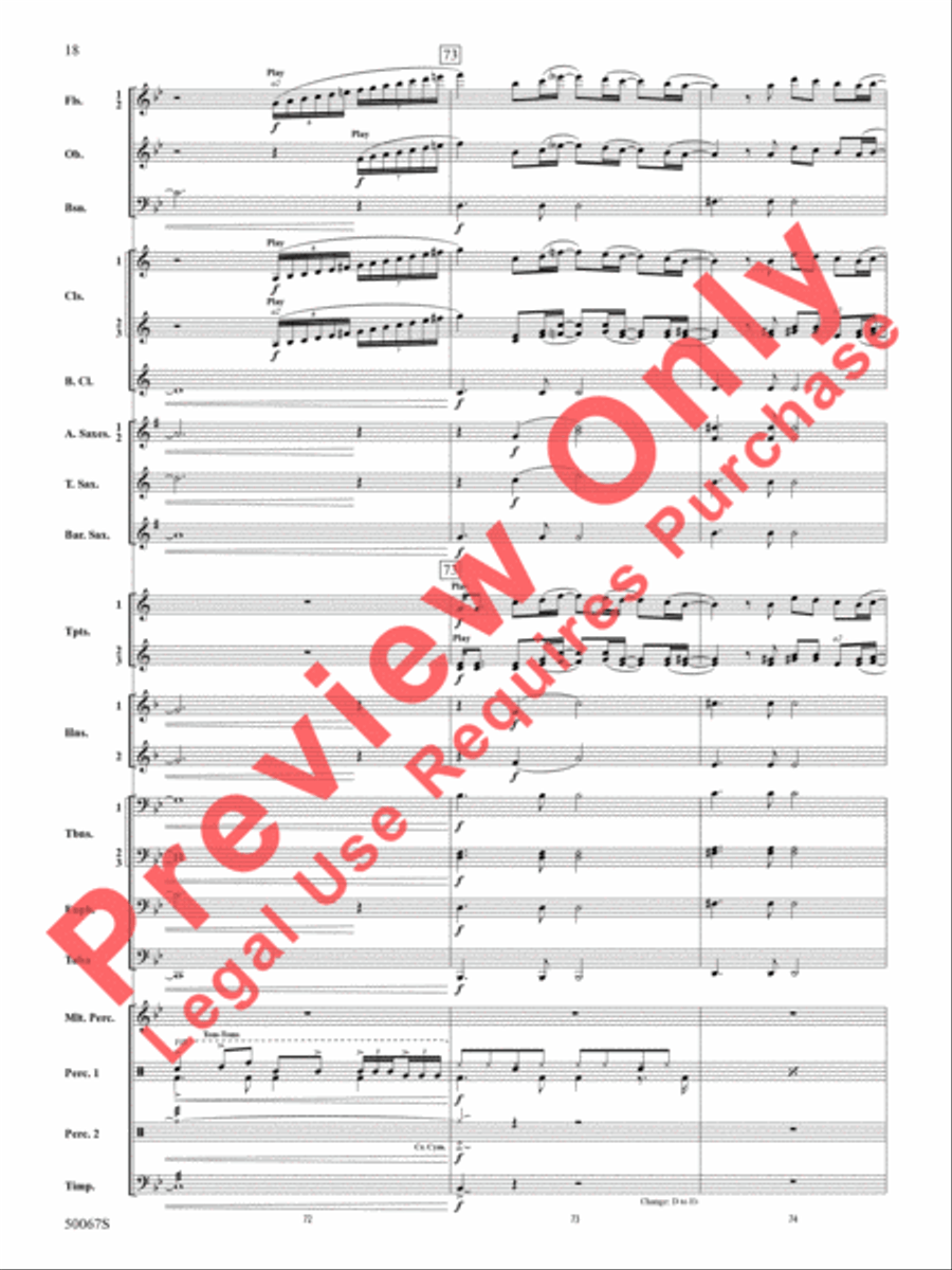 David Bowie -- The Hits David Bowie -- The Hits Concert Band scores gallery preview page 19