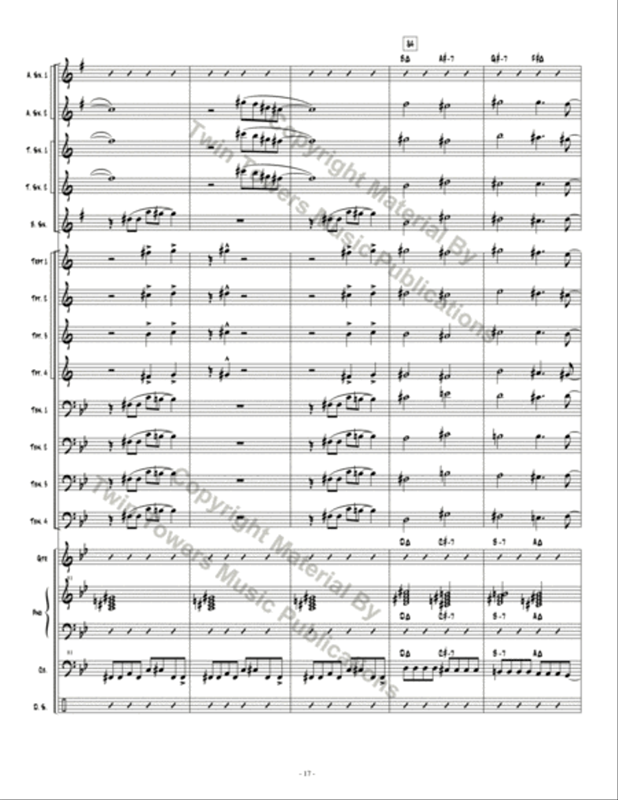 Espionage 1 Espionage 1 Jazz Ensemble scores gallery preview page 18