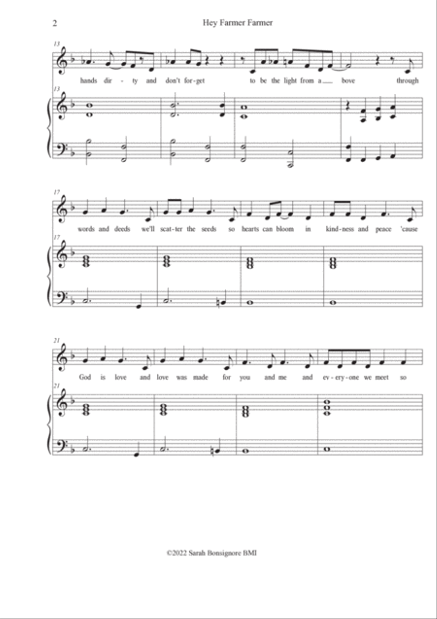 Hey Farmer Farmer Voice scores gallery preview page 2