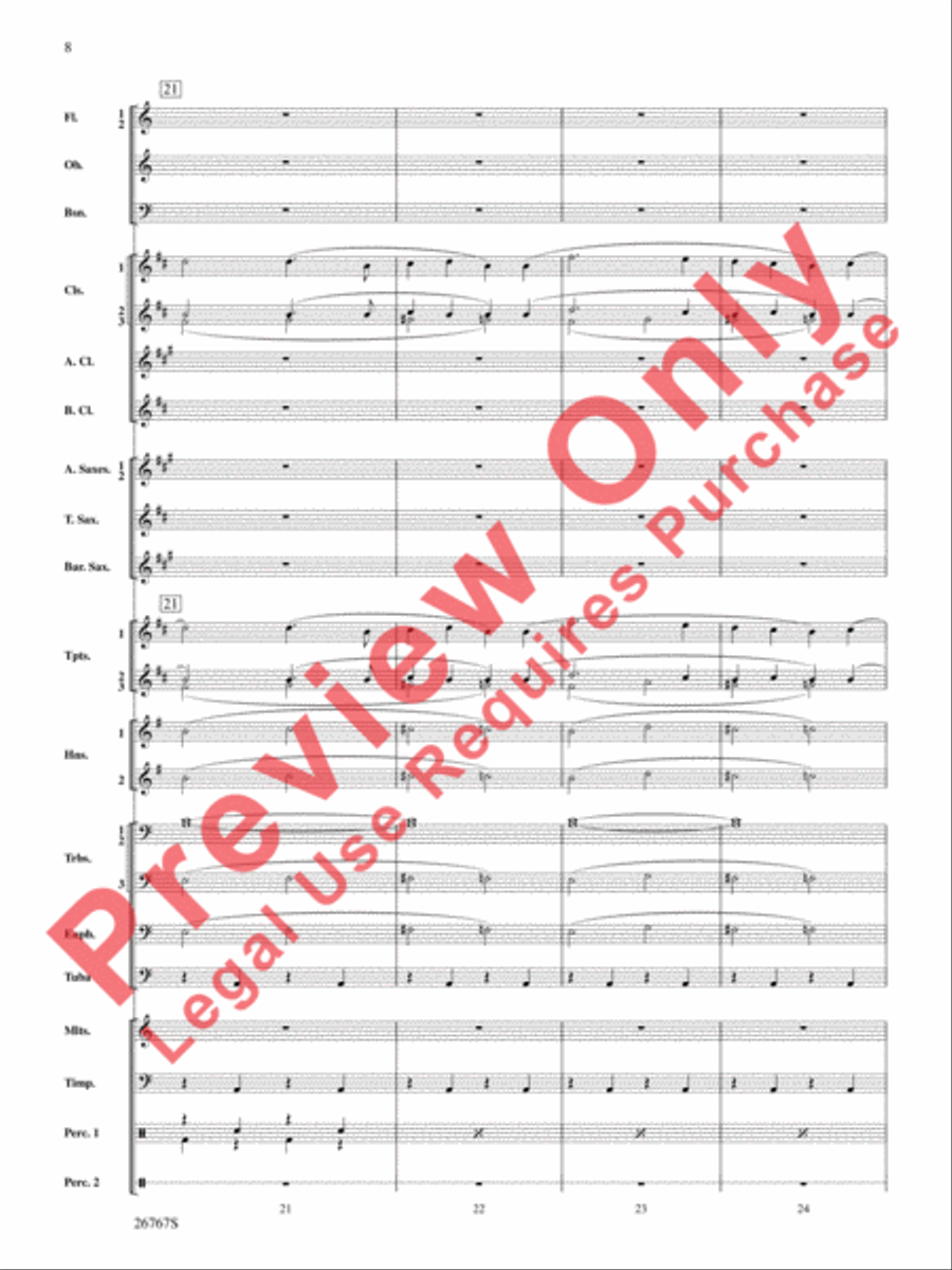 Variations on Ding Dong the Witch Is Dead (from The Wizard of Oz) Concert Band scores gallery preview page 9