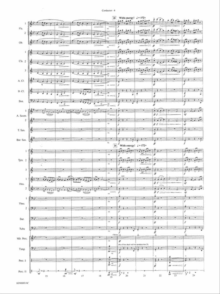 To Challenge the Sky and Heavens Above: Score Concert Band scores gallery preview page 6