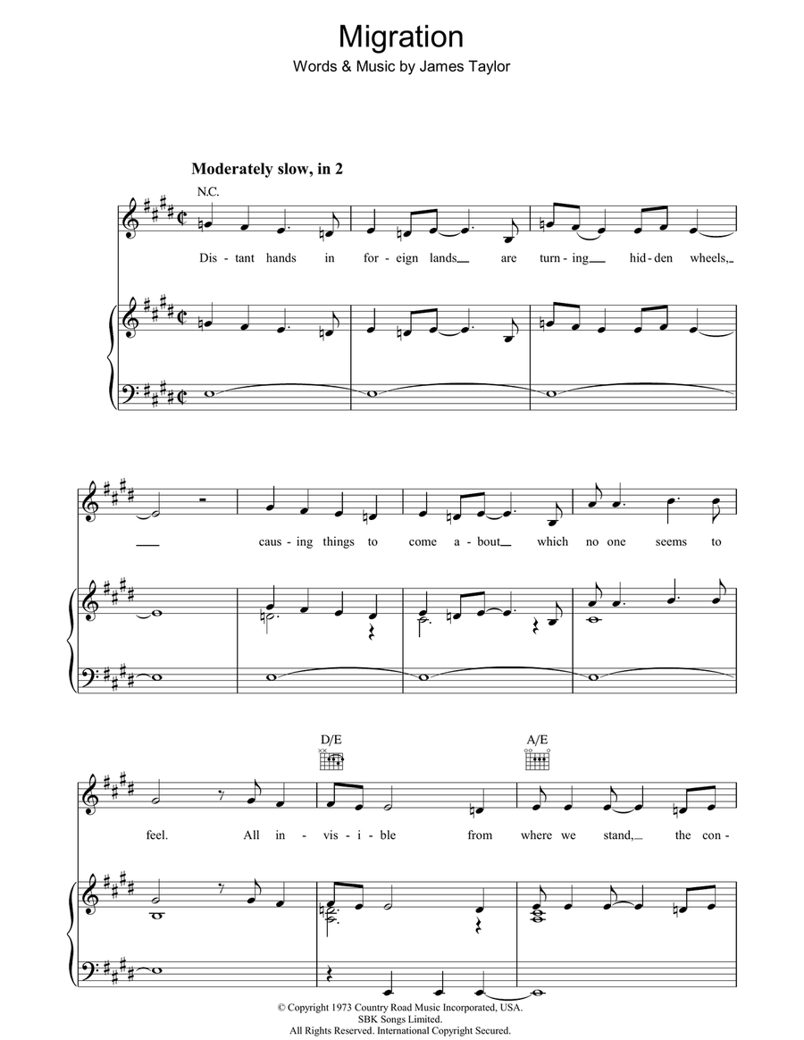 Migration Guitar scores gallery preview page 1