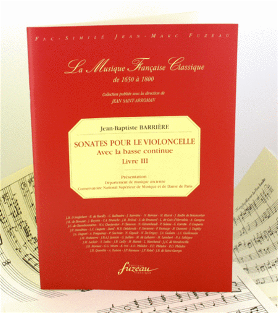 Sonatas for cello and continuo - Book III