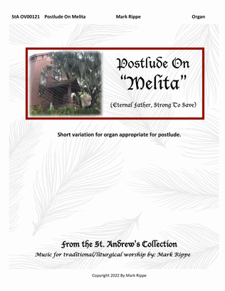 Book cover for Postlude on "Melita" (Eternal Father, Strong To Save) StA OV00121