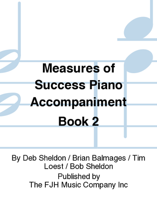 Book cover for Measures of Success Piano Accompaniment Book 2