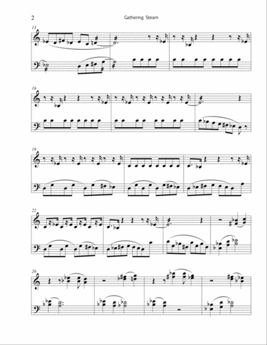 Gathering Steam - for marimba Marimba scores gallery preview page 3