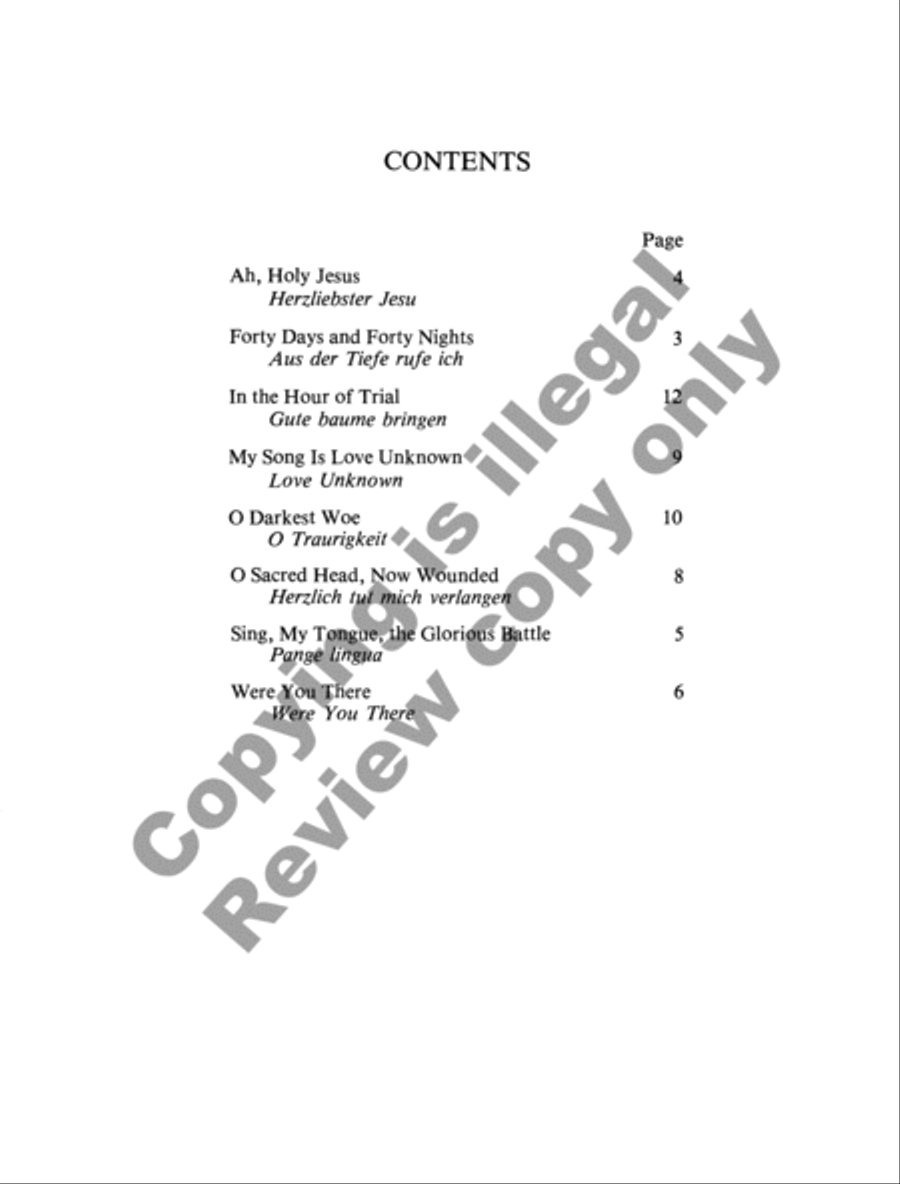 Lenten Music for Manuals, Set 1 Organ scores gallery preview page 3
