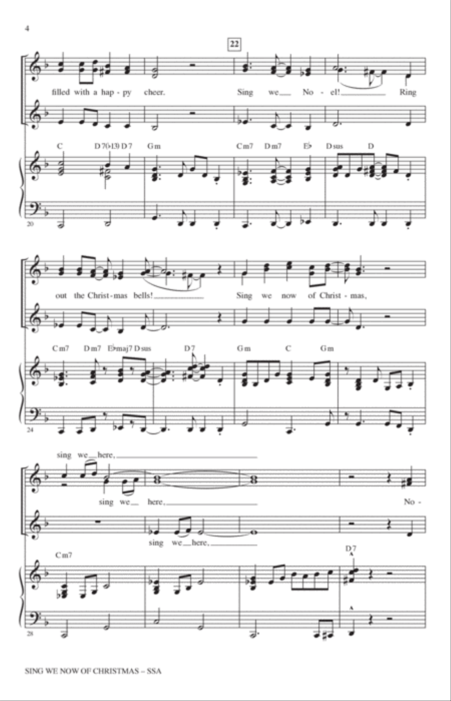 Sing We Now Of Christmas (arr. Kirby Shaw) SSA scores gallery preview page 3