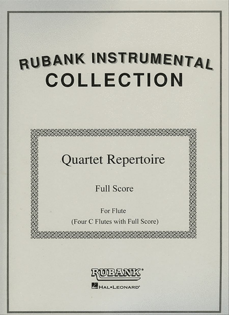 Quartet Repertoire for Flute Flute Quartet scores gallery preview page 1