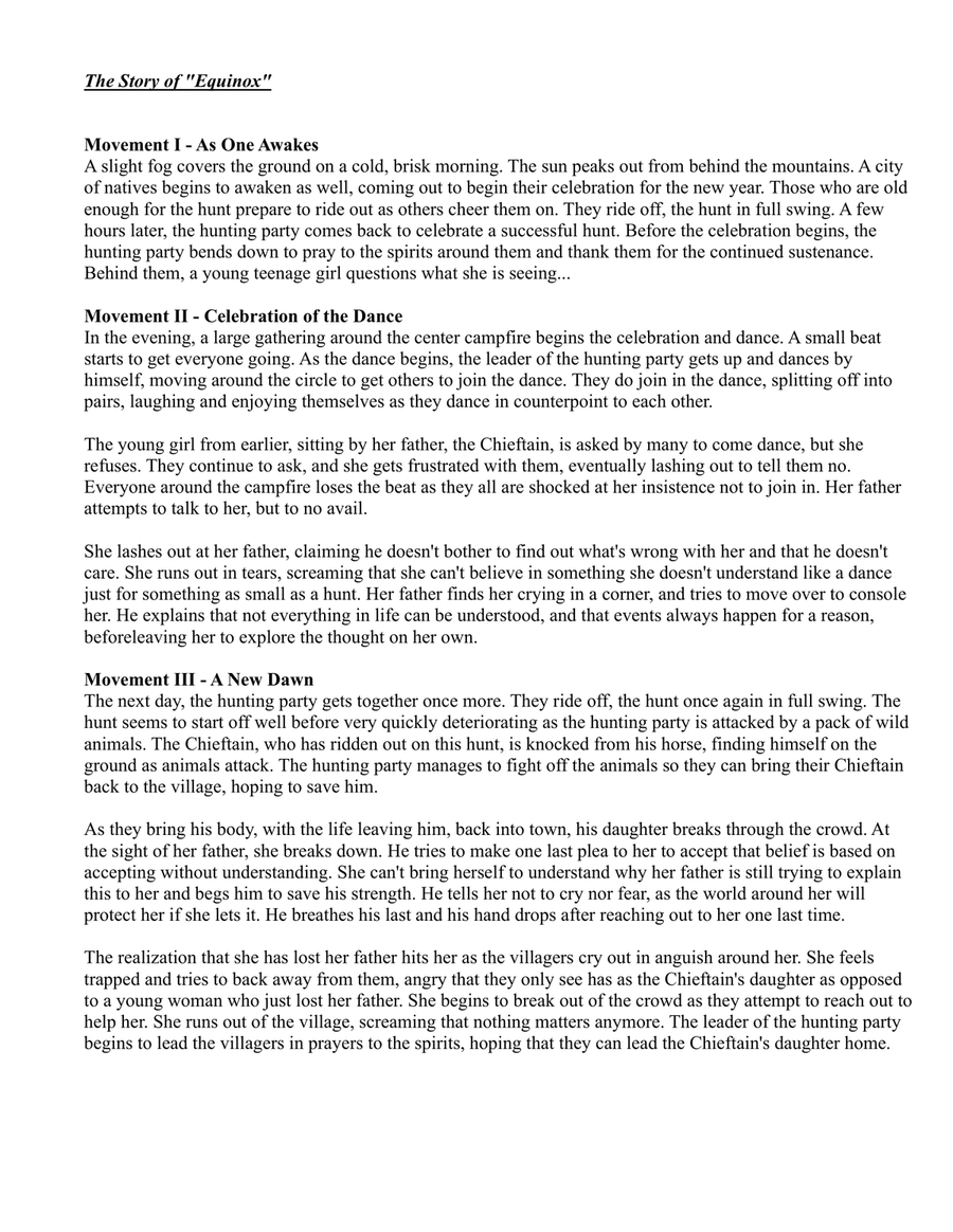 Equinox (for Solo Alto Flute and Flute Choir) Flute Choir scores gallery preview page 2