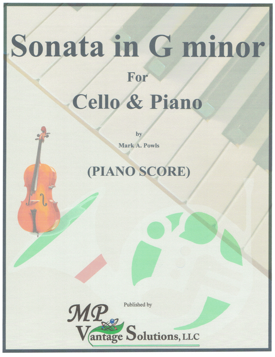 Sonata in G minor For Cello & Piano Piano scores gallery preview page 1