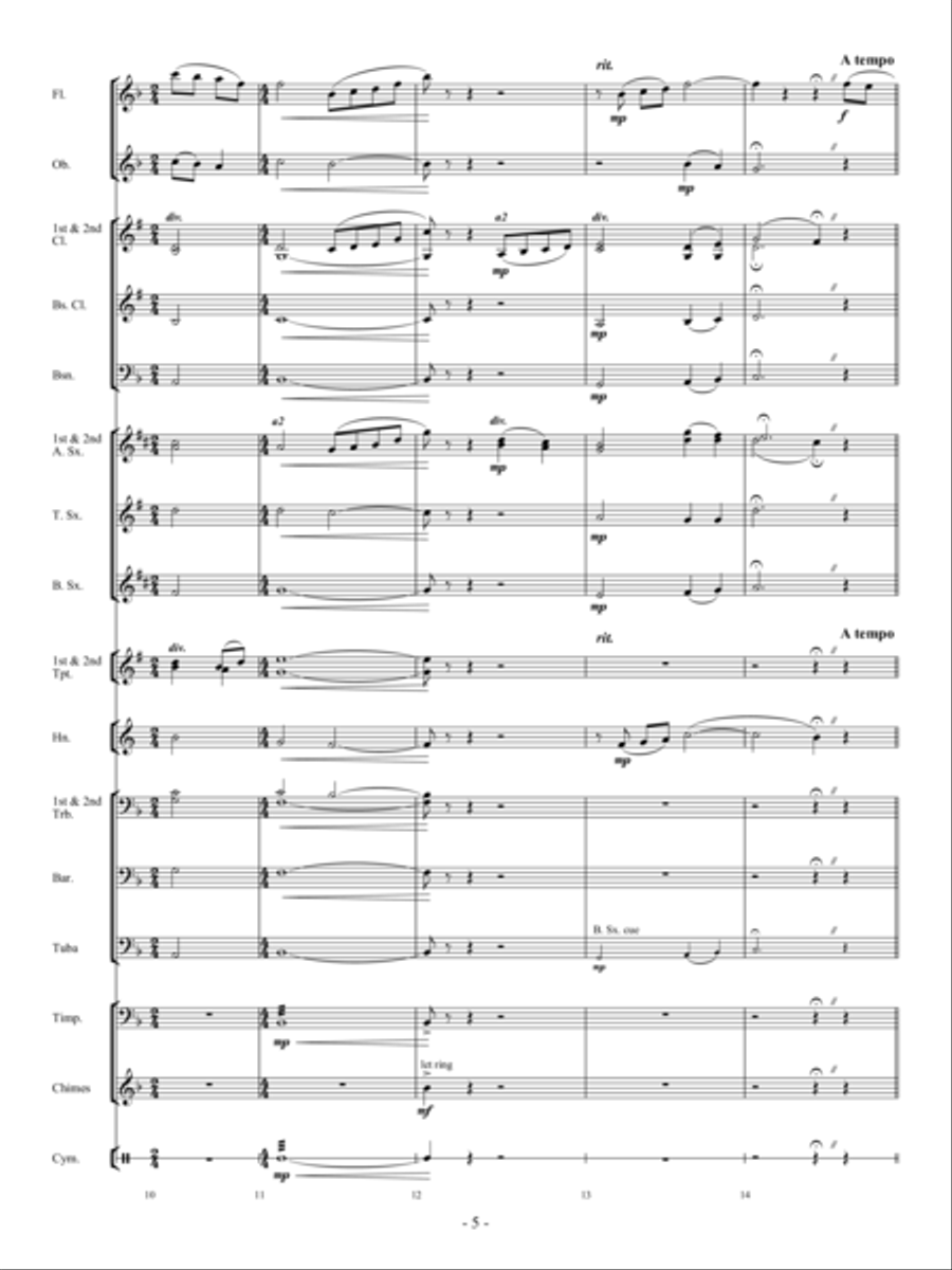 Eternal Hope Eternal Hope Concert Band scores gallery preview page 4