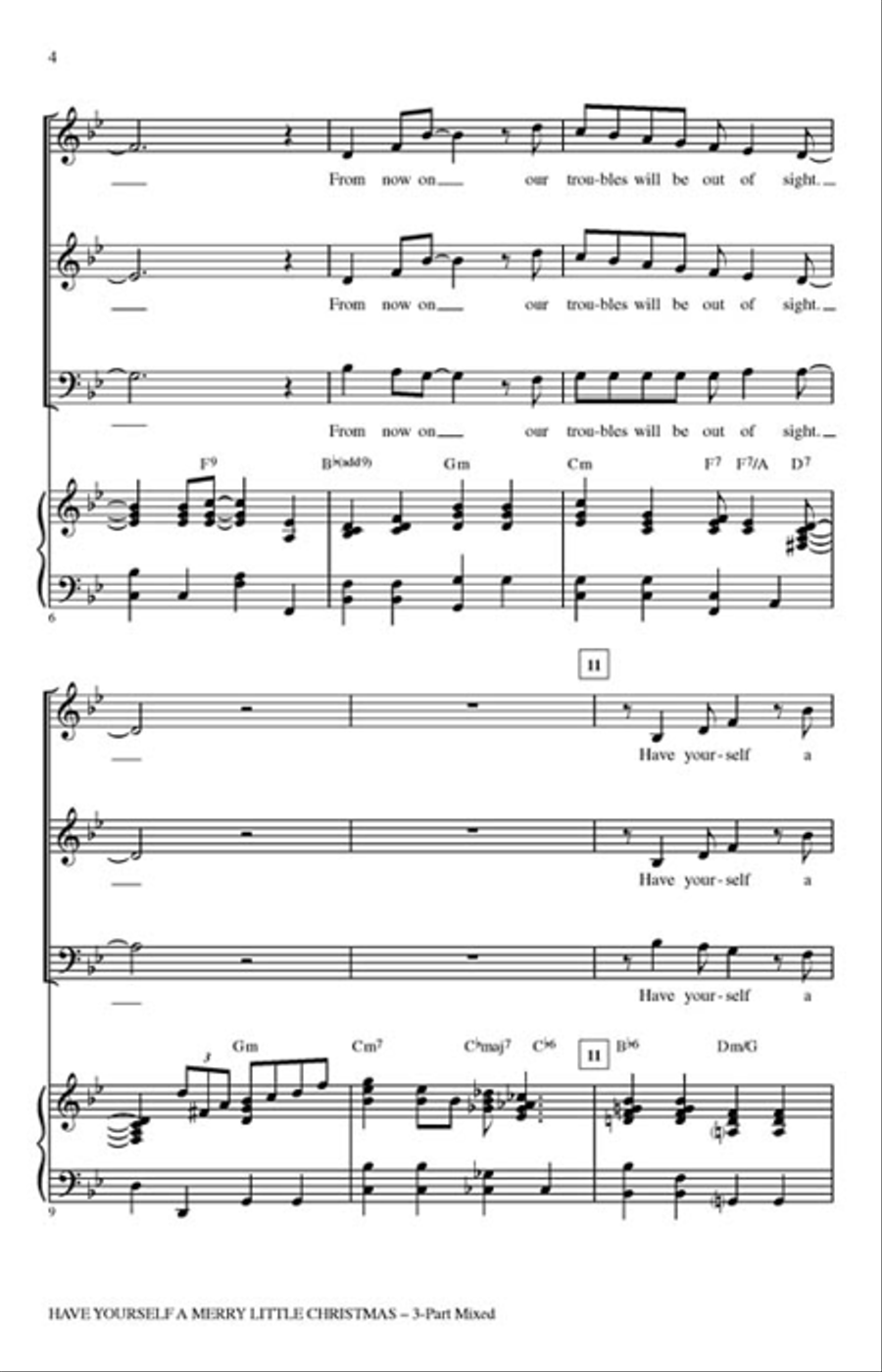 Have Yourself a Merry Little Christmas Choir scores gallery preview page 3