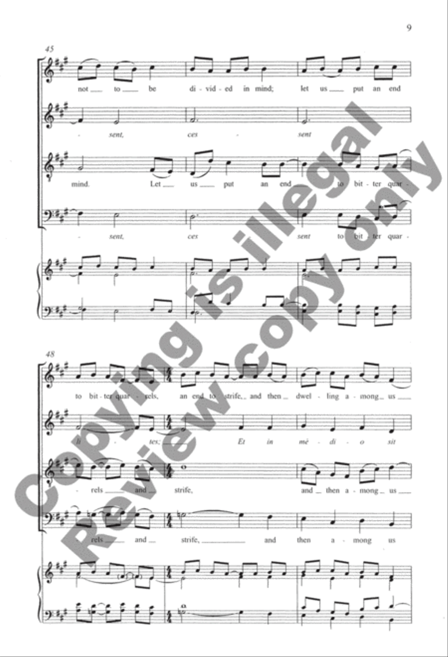 Ubi Caritas Ubi Caritas 4-Part scores gallery preview page 10