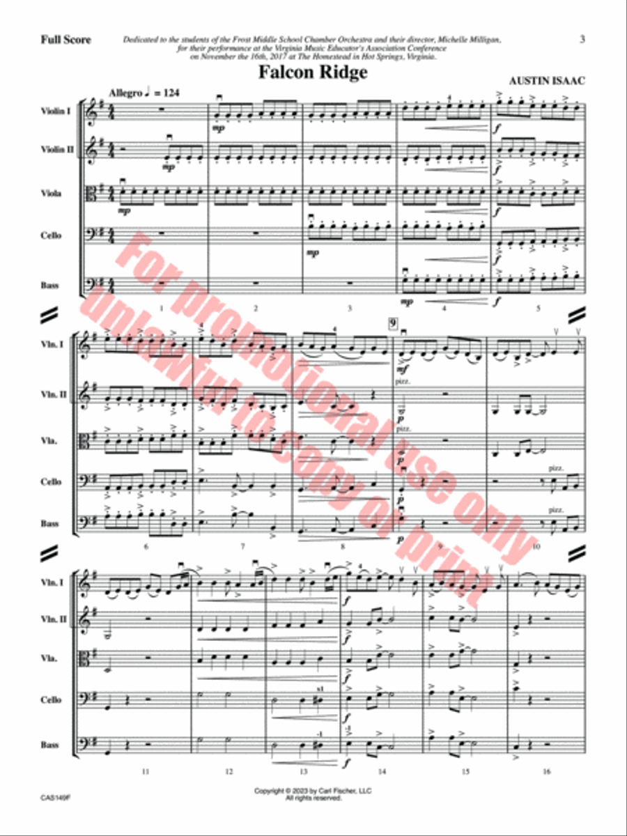 Falcon Ridge Orchestra scores gallery preview page 4