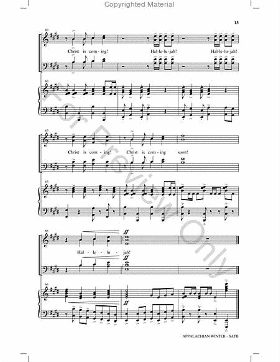 Appalachian Winter Choir scores gallery preview page 12
