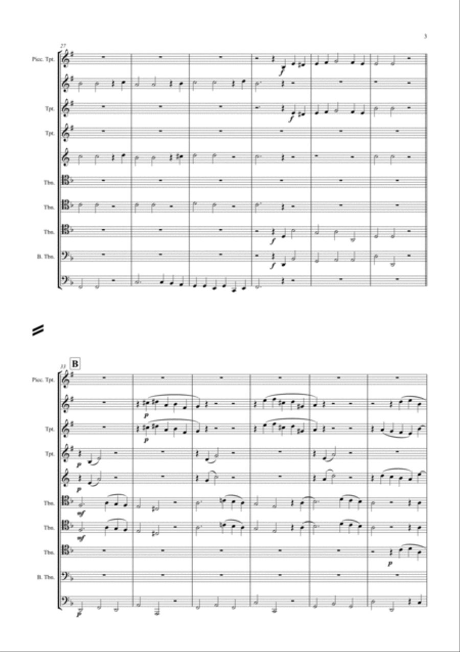 Sarabande Brass Ensemble scores gallery preview page 4