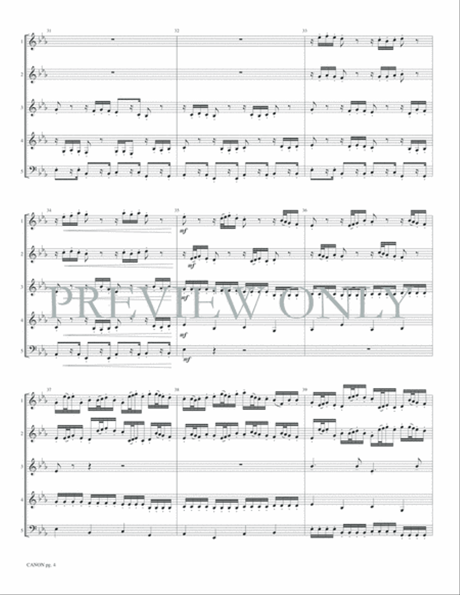 Canon Woodwind Ensemble scores gallery preview page 6