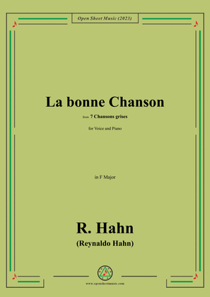 R. Hahn-La bonne Chanson,from '7 Chansons grises',in F Major